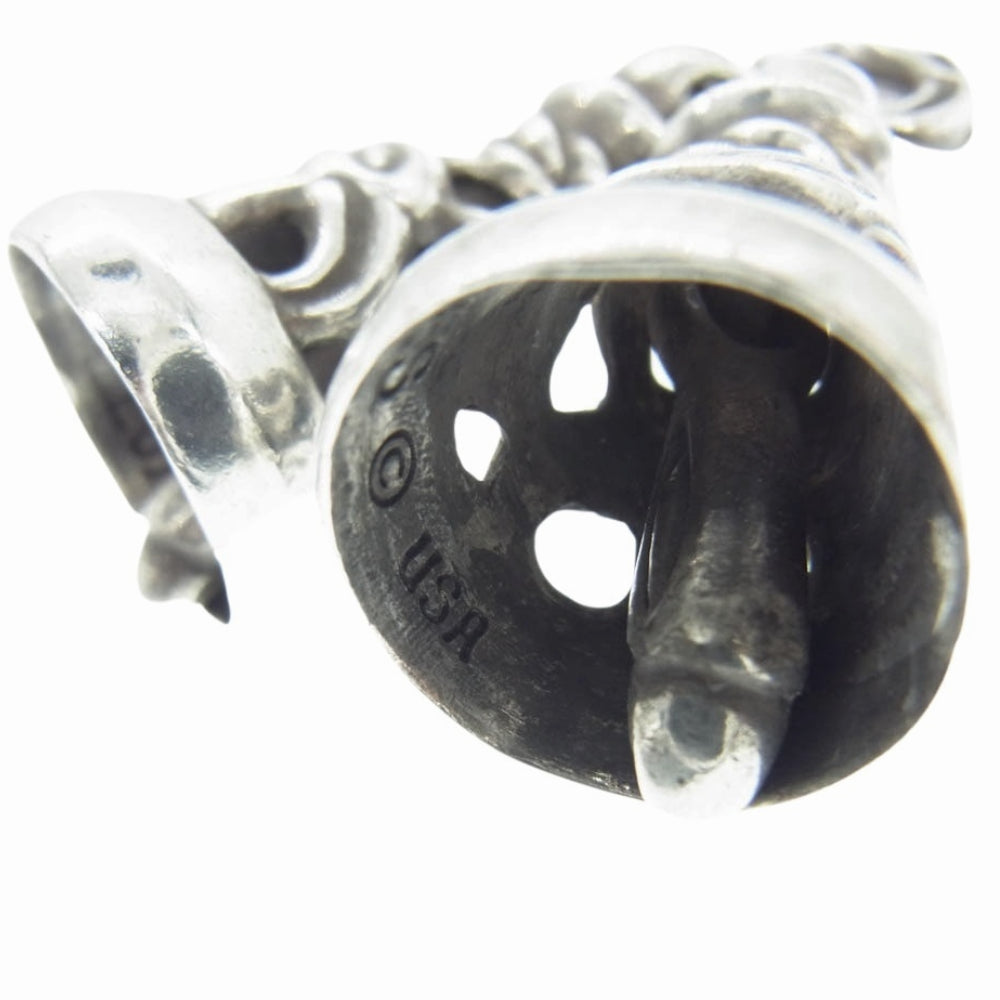 LONE ONES ロンワンズ DOVE BELL ラージ 2ドーヴベル ダブル ペンダントトップ ドーブベル Lサイズ シルバー系【中古】