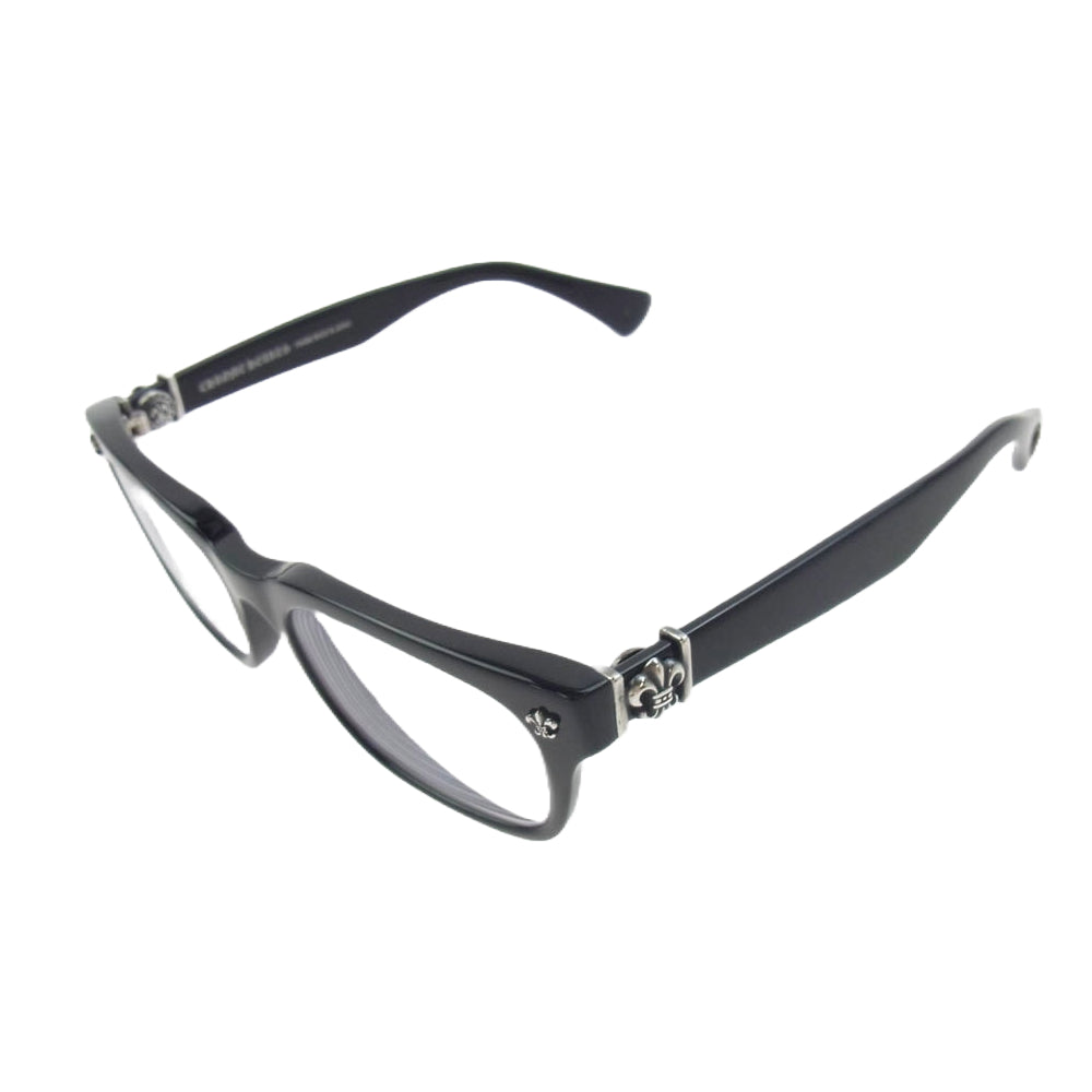 CHROME HEARTS クロムハーツ（原本無） 52□19-145 GITTIN ANY?-A BSフレア テンプルスクエア サングラス 眼鏡 アイウェア フレーム：ブラック系 52□19-145【中古】
