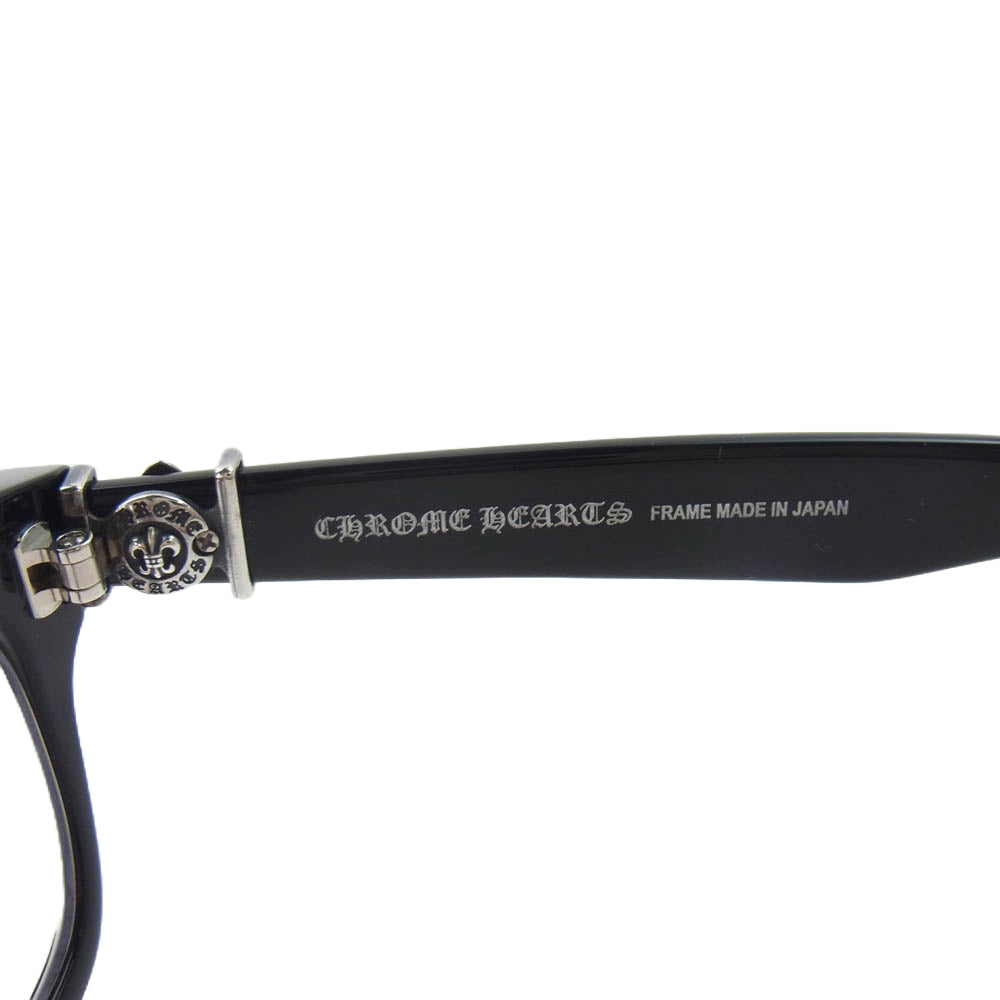 CHROME HEARTS クロムハーツ（原本無） 52□19-145 GITTIN ANY?-A BSフレア テンプルスクエア サングラス 眼鏡 アイウェア フレーム：ブラック系 52□19-145【中古】