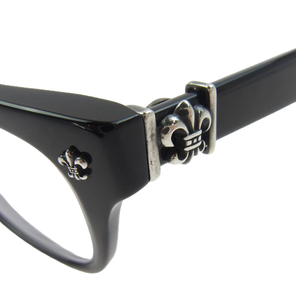 CHROME HEARTS クロムハーツ（原本無） 52□19-145 GITTIN ANY?-A BSフレア テンプルスクエア サングラス 眼鏡 アイウェア フレーム：ブラック系 52□19-145【中古】