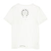 CHROME HEARTS クロムハーツ（原本無） NECK LOGO TEE ネックロゴ バックホースシュー CHプラス ポケット付き 半袖 Tシャツ ホワイト系 M【中古】