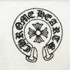 CHROME HEARTS クロムハーツ（原本無） クロスボールボタン ロジウム加工 ホースシュープリント スクロールラベル 半袖 ポロシャツ ホワイト系 L【中古】