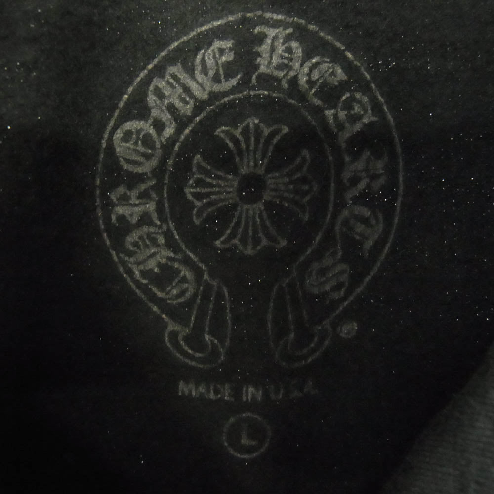 CHROME HEARTS クロムハーツ（原本無） MLTCOL CEM CRS HD PLVR マルチカラー セメタリークロスプリント プルオーバー パーカー フーディー ブラック系 L【中古】