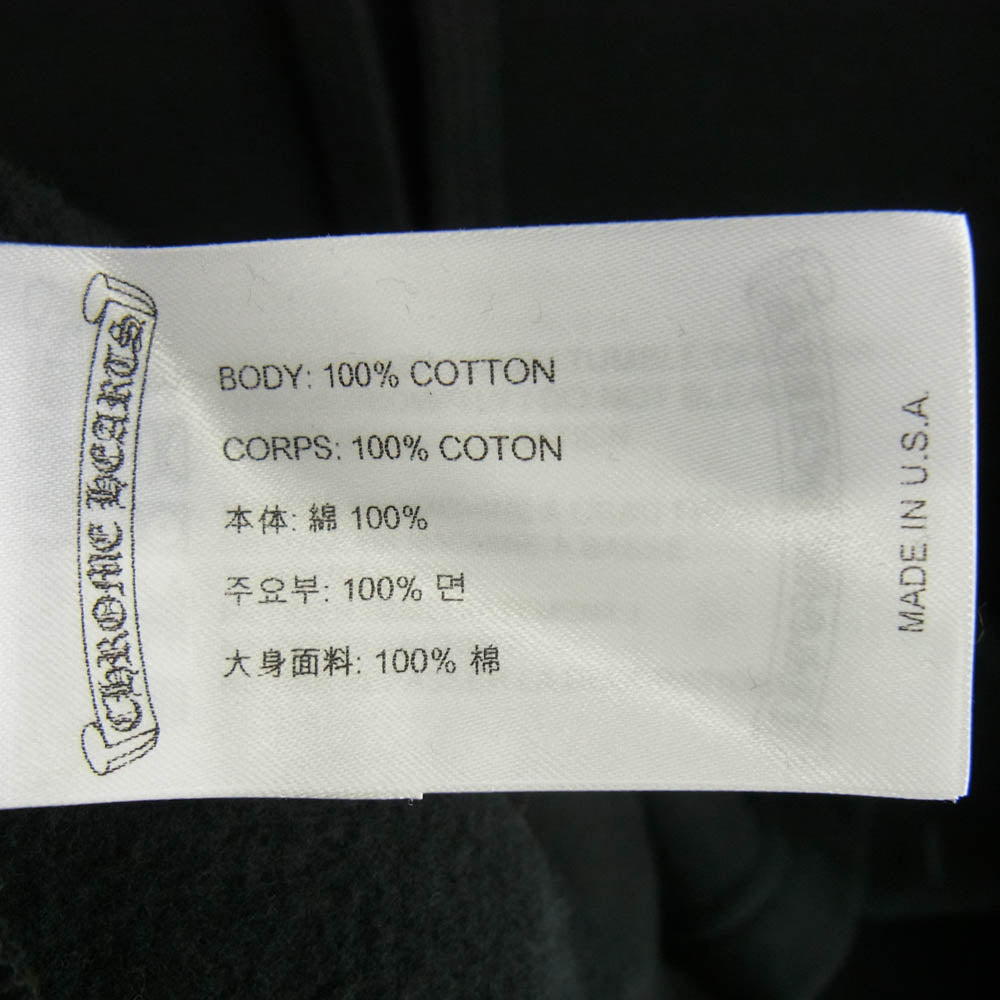 CHROME HEARTS クロムハーツ（原本無） MLTCOL CEM CRS HD PLVR マルチカラー セメタリークロスプリント プルオーバー パーカー フーディー ブラック系 L【中古】