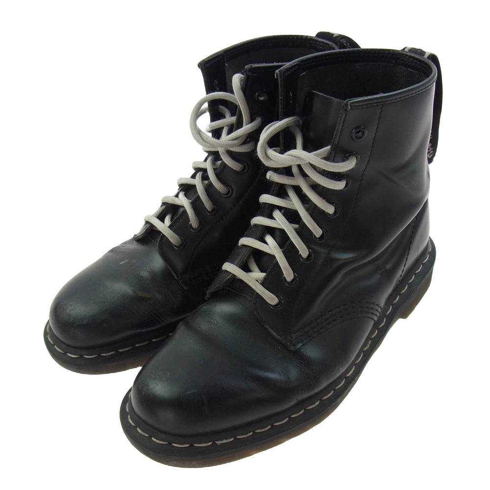 Dr.Martens ドクターマーチン 8ホール レザー レースアップ ブーツ ブラック系 42【中古】