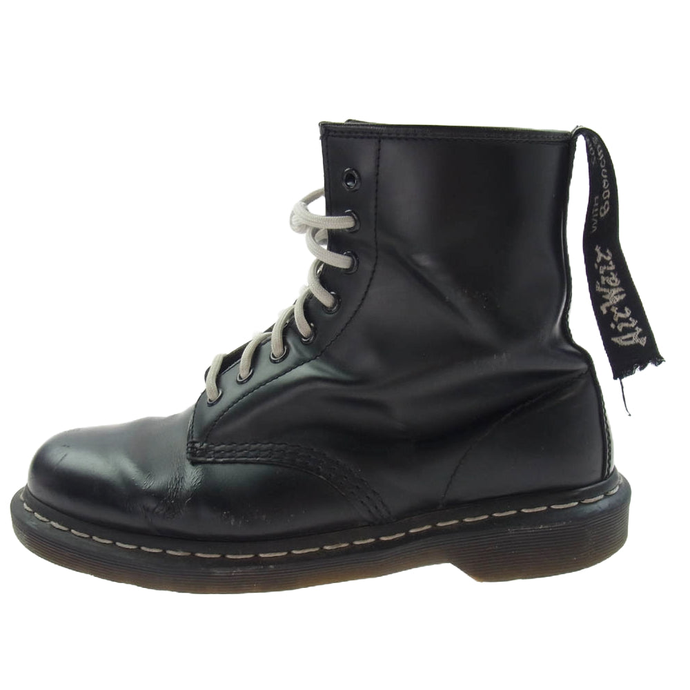 Dr.Martens ドクターマーチン 8ホール レザー レースアップ ブーツ ブラック系 42【中古】