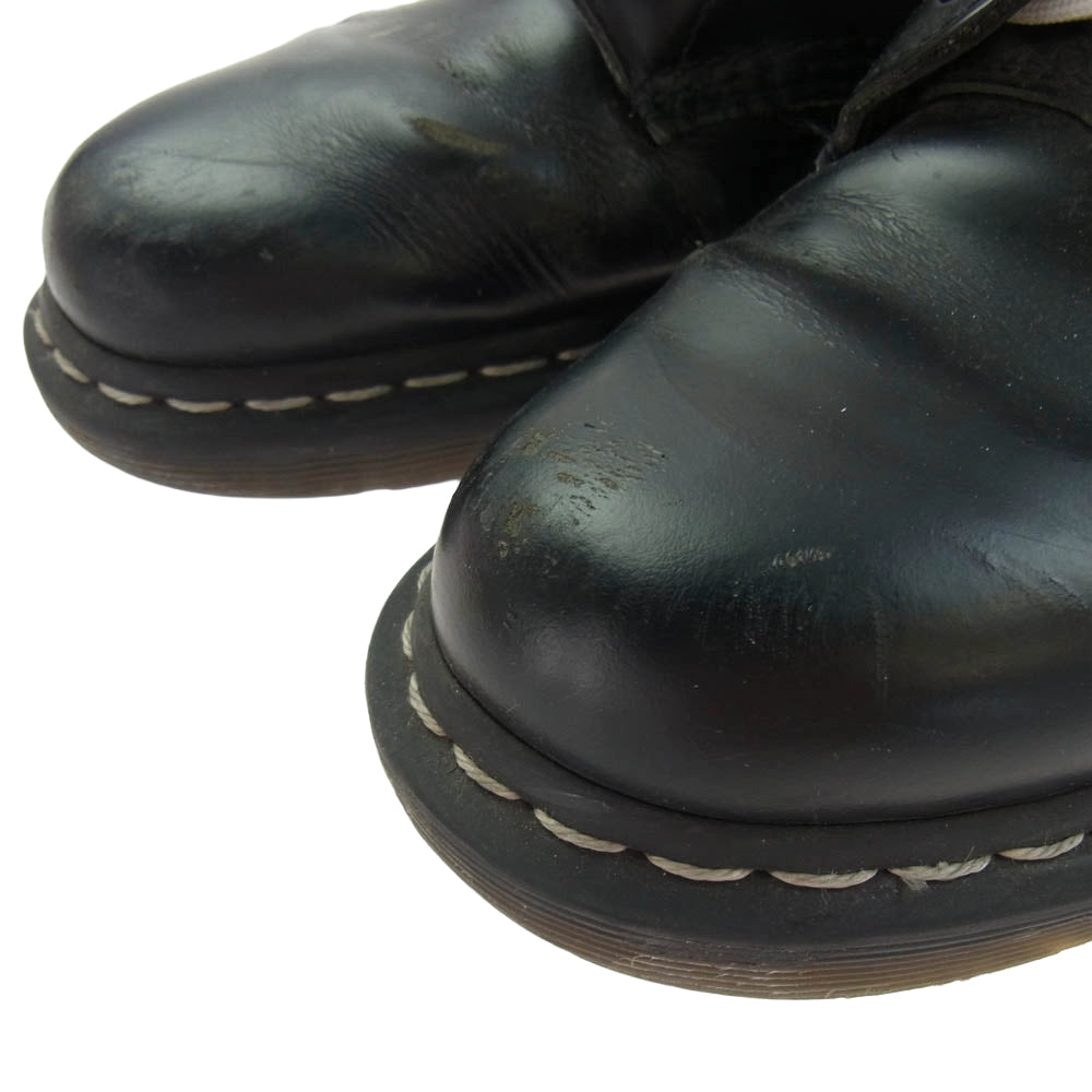 Dr.Martens ドクターマーチン 8ホール レザー レースアップ ブーツ ブラック系 42【中古】