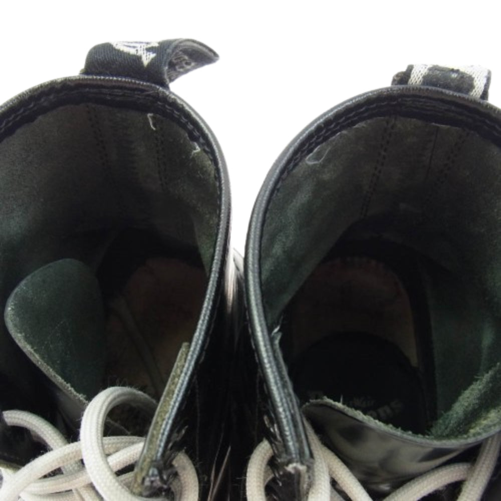 Dr.Martens ドクターマーチン 8ホール レザー レースアップ ブーツ ブラック系 42【中古】