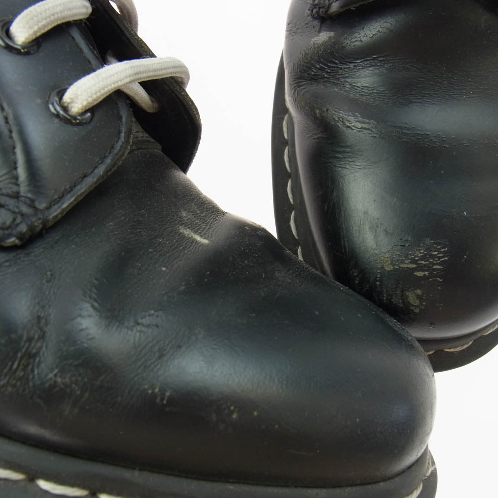 Dr.Martens ドクターマーチン 8ホール レザー レースアップ ブーツ ブラック系 42【中古】