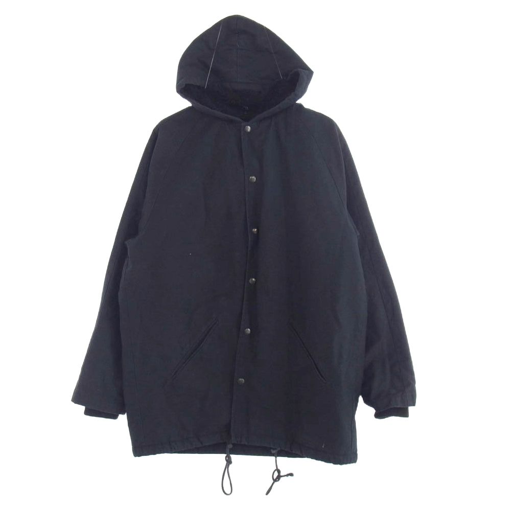 STAMPD スタンプド バックロゴ 裏地ボア モッズコート パーカー ジャケット ブラック系 M【中古】