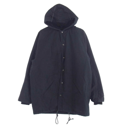 STAMPD スタンプド バックロゴ 裏地ボア モッズコート パーカー ジャケット ブラック系 M【中古】