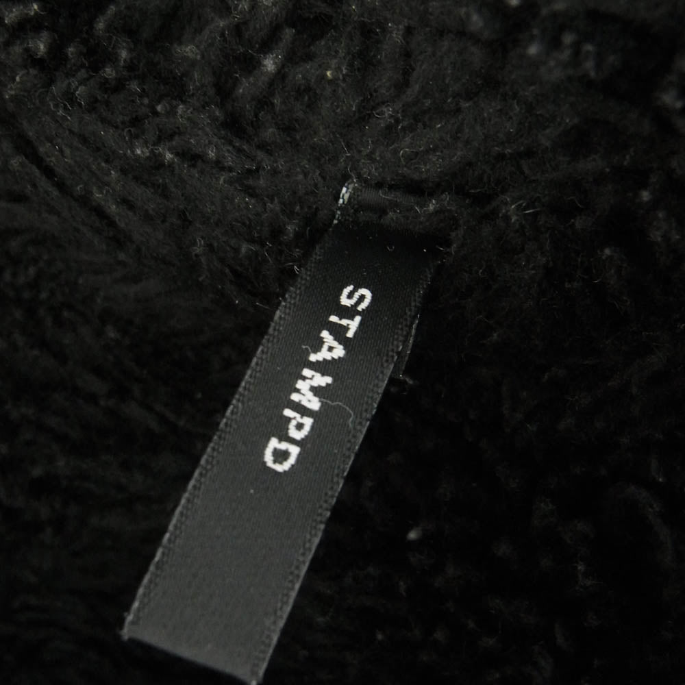 STAMPD スタンプド バックロゴ 裏地ボア モッズコート パーカー ジャケット ブラック系 M【中古】