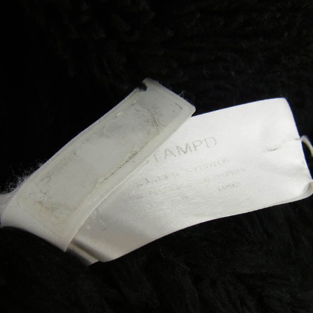 STAMPD スタンプド バックロゴ 裏地ボア モッズコート パーカー ジャケット ブラック系 M【中古】