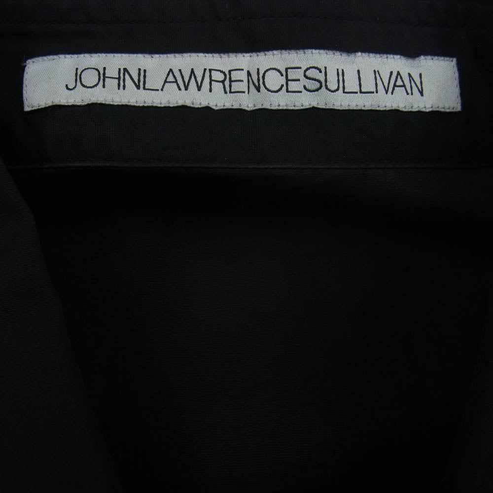 JOHN LAWRENCE SULLIVAN ジョンローレンスサリバン 21SS 3A001-0221-19 SHOULDER BUTTON SHIRT ボタンデザイン 長袖シャツ ブラック系 46【中古】