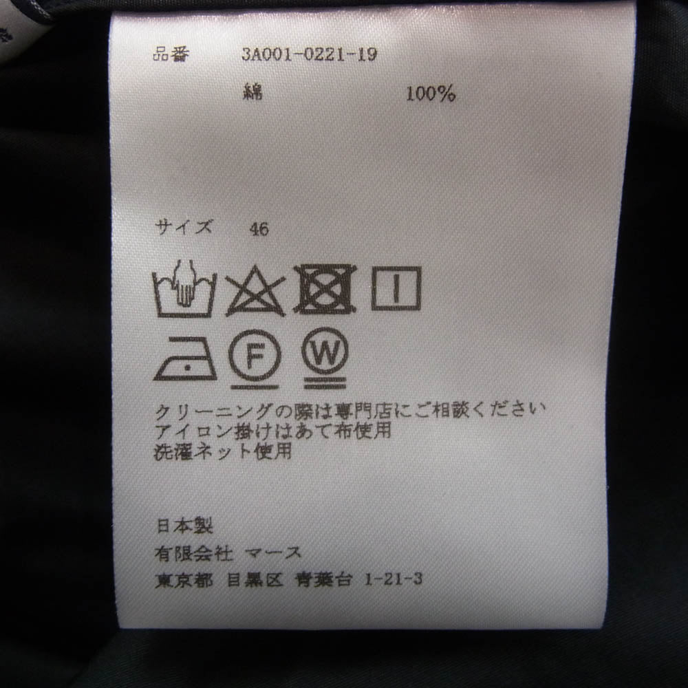 JOHN LAWRENCE SULLIVAN ジョンローレンスサリバン 21SS 3A001-0221-19 SHOULDER BUTTON SHIRT ボタンデザイン 長袖シャツ ブラック系 46【中古】