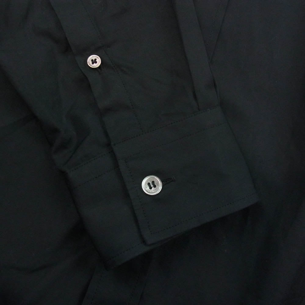 JOHN LAWRENCE SULLIVAN ジョンローレンスサリバン 21SS 3A001-0221-19 SHOULDER BUTTON SHIRT ボタンデザイン 長袖シャツ ブラック系 46【中古】