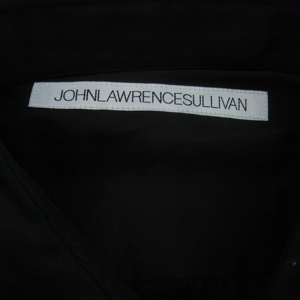 JOHN LAWRENCE SULLIVAN ジョンローレンスサリバン 21SS 3A007-0221-20 OVERSIZED PRINT SHIRT フロントプリント オーバーサイズ 長袖シャツ ブラック系 48【中古】