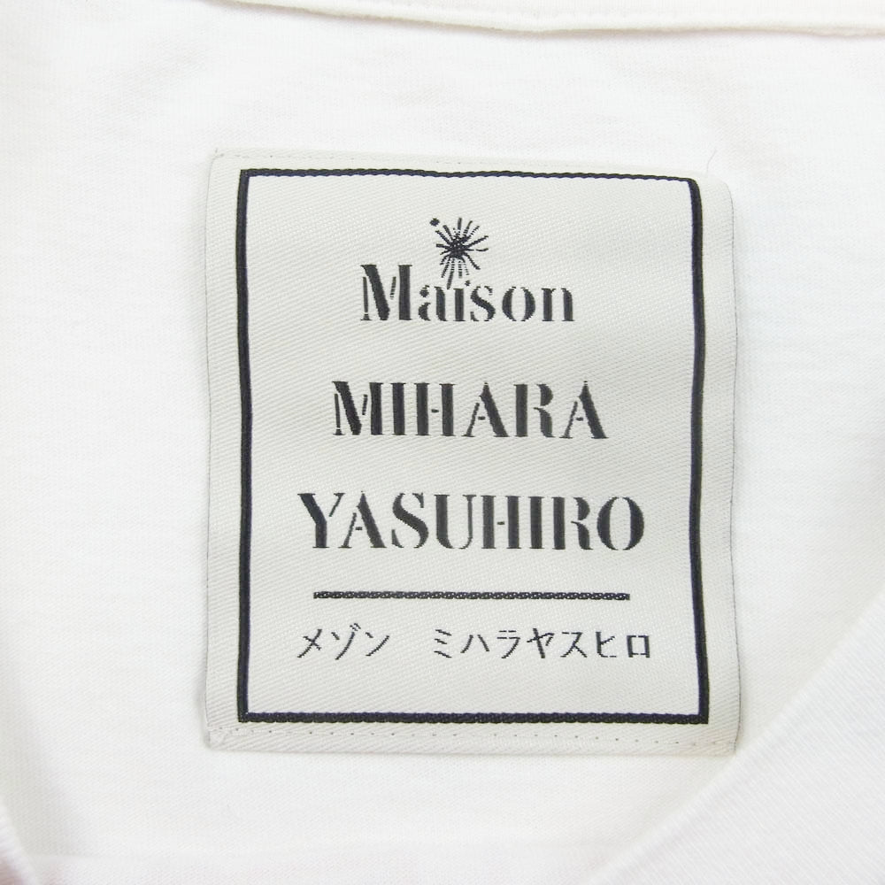 Maison MIHARA YASUHIRO メゾンミハラヤスヒロ A09TS701 SELF CULTURE Printed Tee プリント オーバーサイズ Tシャツ 半袖カットソー ホワイト系 46【中古】