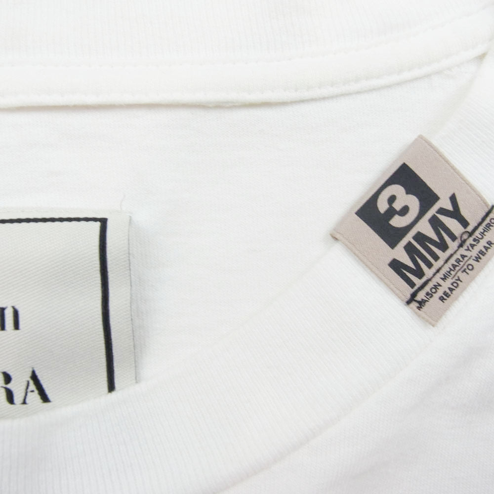 Maison MIHARA YASUHIRO メゾンミハラヤスヒロ A09TS701 SELF CULTURE Printed Tee プリント オーバーサイズ Tシャツ 半袖カットソー ホワイト系 46【中古】