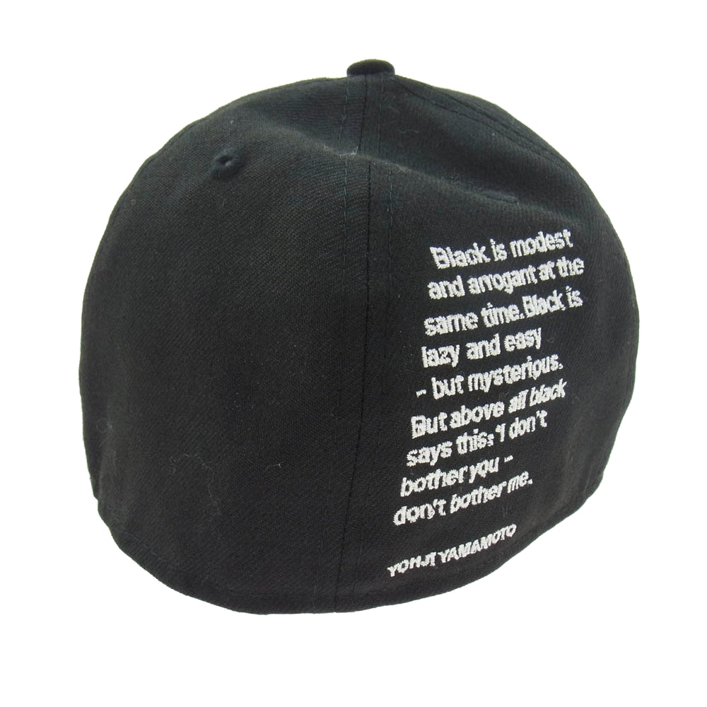 Yohji Yamamoto POUR HOMME ヨウジヤマモトプールオム HZ-H92-976 × New Era ニューエラ 6パネル キャップ ブラック系【中古】