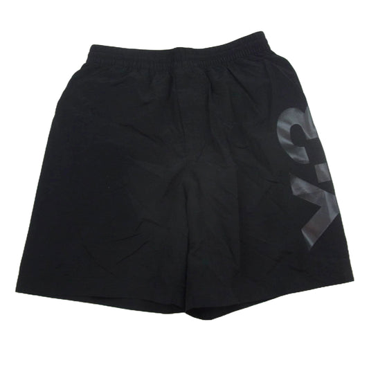 Y-3 Yohji Yamamoto ワイスリー ヨウジヤマモト 1OP001 ビッグロゴプリント ナイロン ショーツ ハーフパンツ ブラック系 XS【中古】