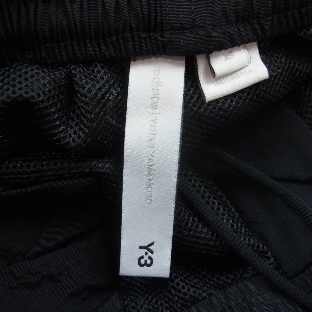 Y-3 Yohji Yamamoto ワイスリー ヨウジヤマモト 1OP001 ビッグロゴプリント ナイロン ショーツ ハーフパンツ ブラック系 XS【中古】