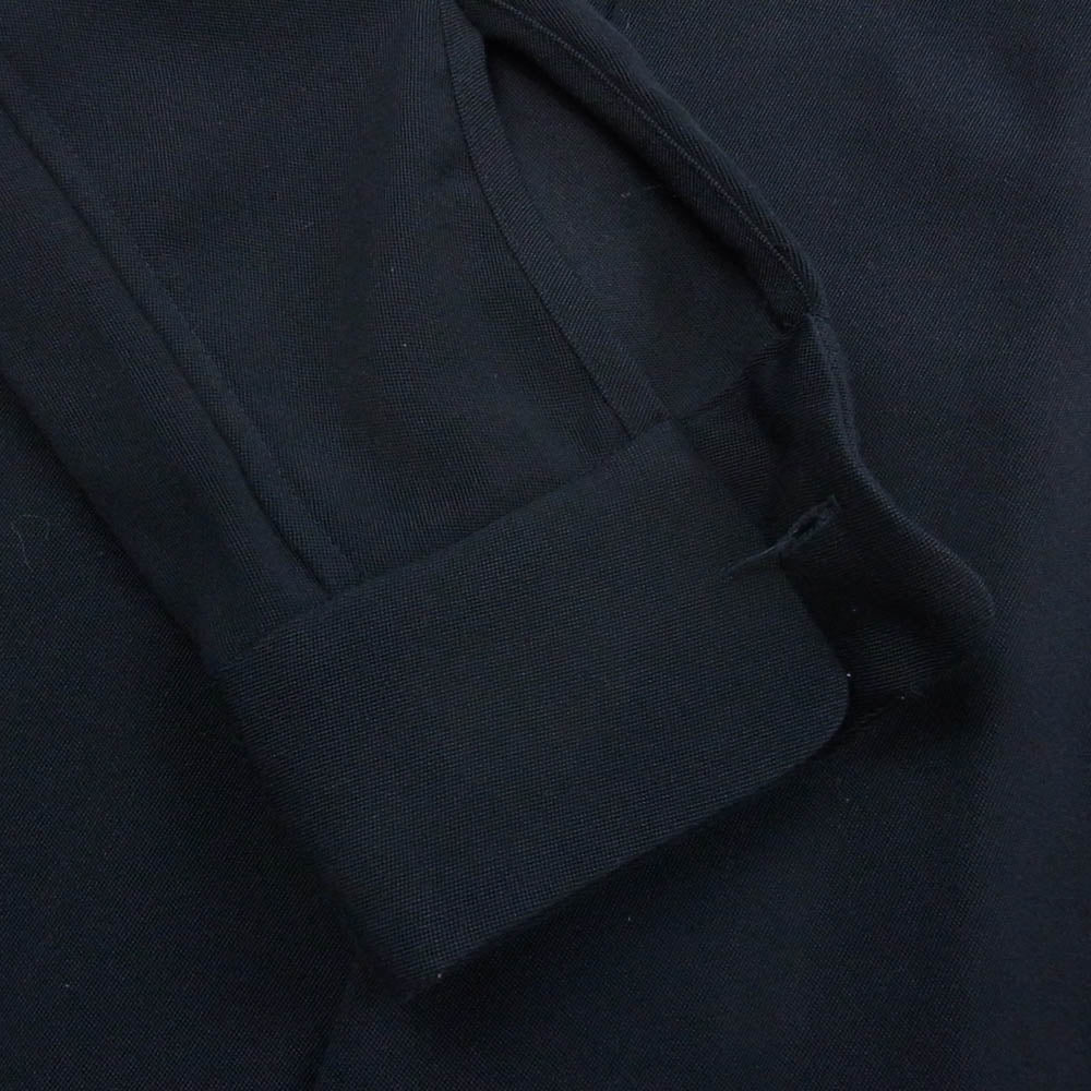 Needles ニードルス HM158 C.O.B. One-Up Shirt - Pe/W Doeskin ワンアップ パピヨン刺繍 長袖シャツ ダークネイビー系 L【中古】