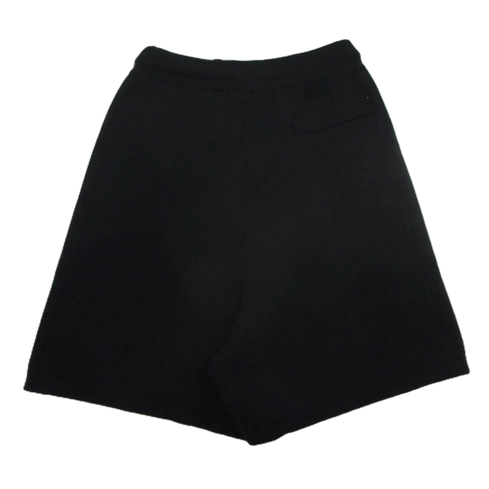 Y-3 Yohji Yamamoto ワイスリー ヨウジヤマモト 1IM001 ロゴプリント インターシャニット ハーフパンツ ショーツ ブラック系 S【中古】