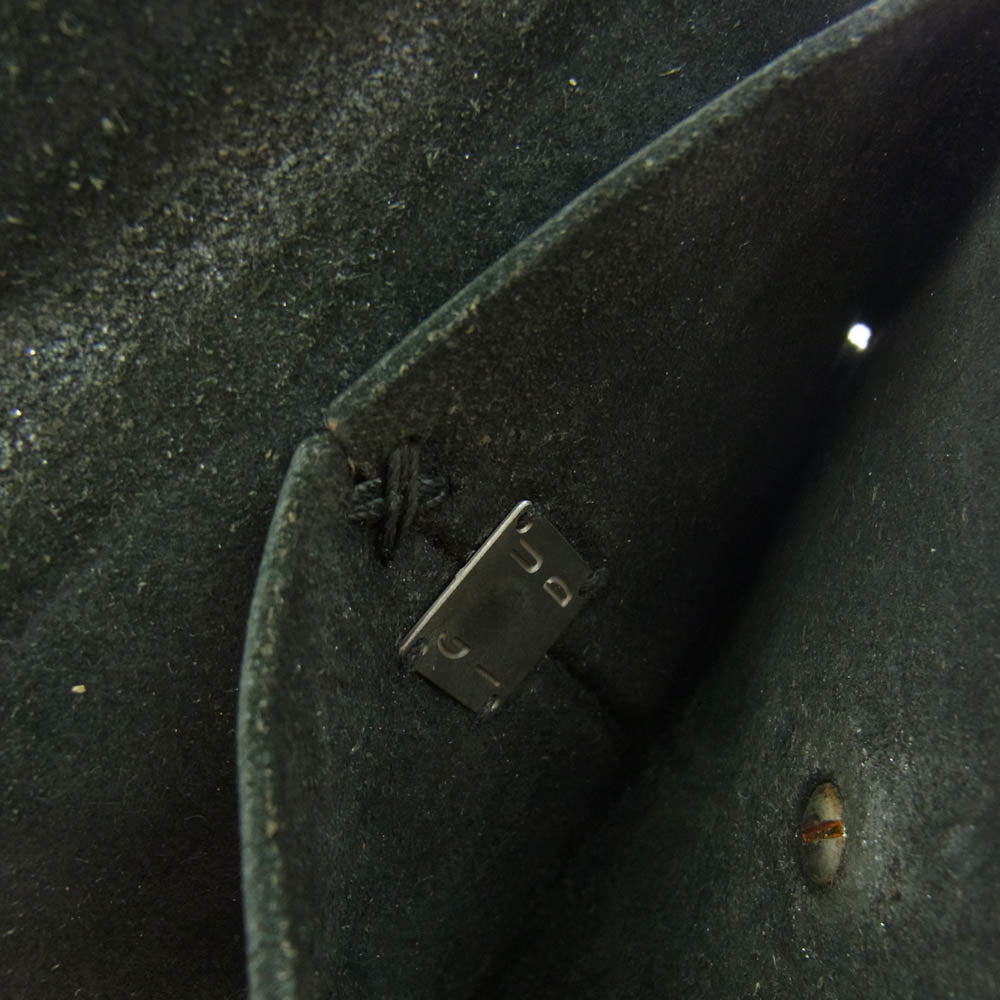 GUIDI グイディ EN01 GROPPONE FULL GRAIN Leather Coin Case グロッポーネ カーフレザー コインケース 小銭入れ ミニ財布 ブラック系【中古】