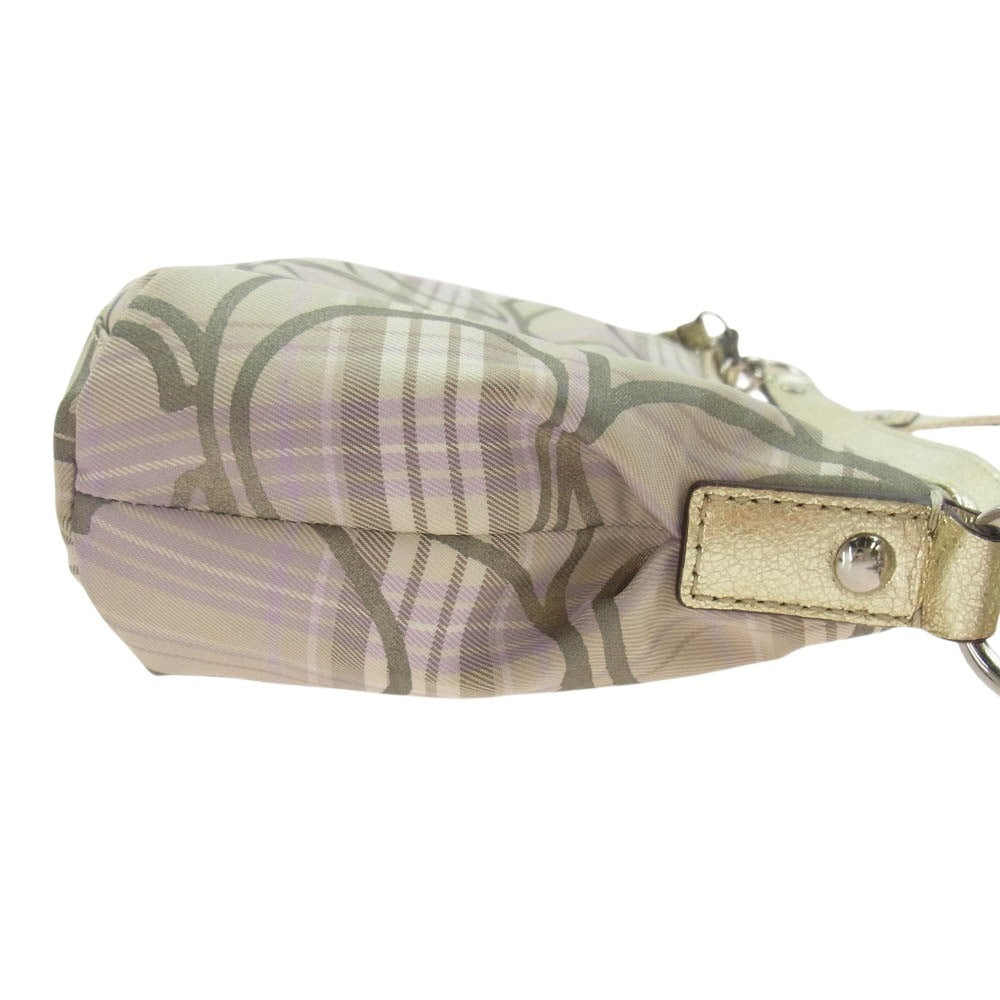 COACH コーチ F17210 2WAY スプリングプレイド タータン ハンドバッグ ショルダーバッグ マルチカラー系【中古】
