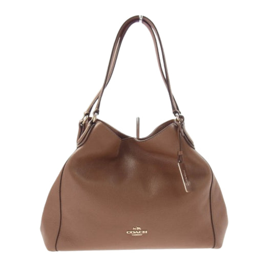 COACH コーチ 36464 イーディー ショルダー トートバッグ ブラウン系【中古】
