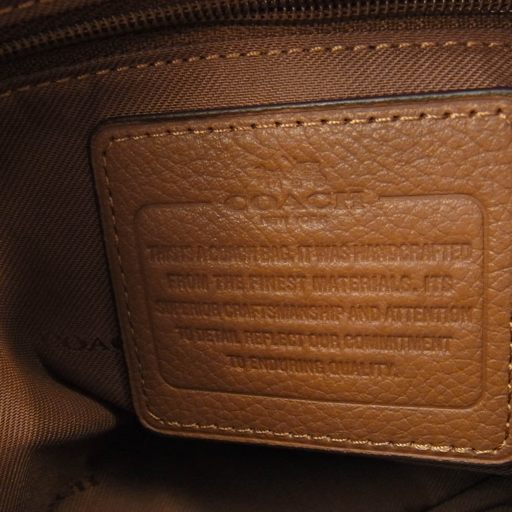 COACH コーチ 36464 イーディー ショルダー トートバッグ ブラウン系【中古】