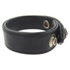 CHROME HEARTS クロムハーツ（原本無） 3BTN 2SNP クロスボール レザー ブレスレット ブラック系【中古】