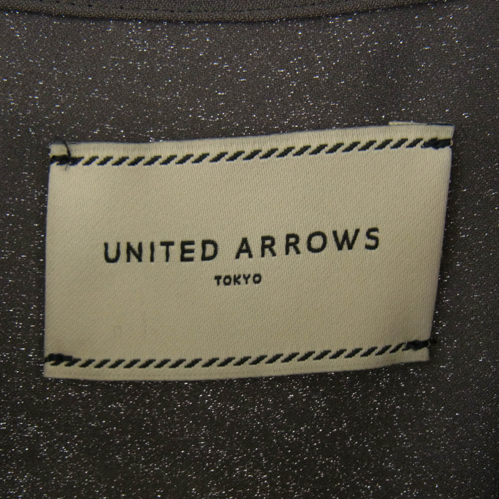 UNITED ARROWS ユナイテッドアローズ 1526-299-3615 バック プリーツ ロング ワンピース グレー系 38【中古】
