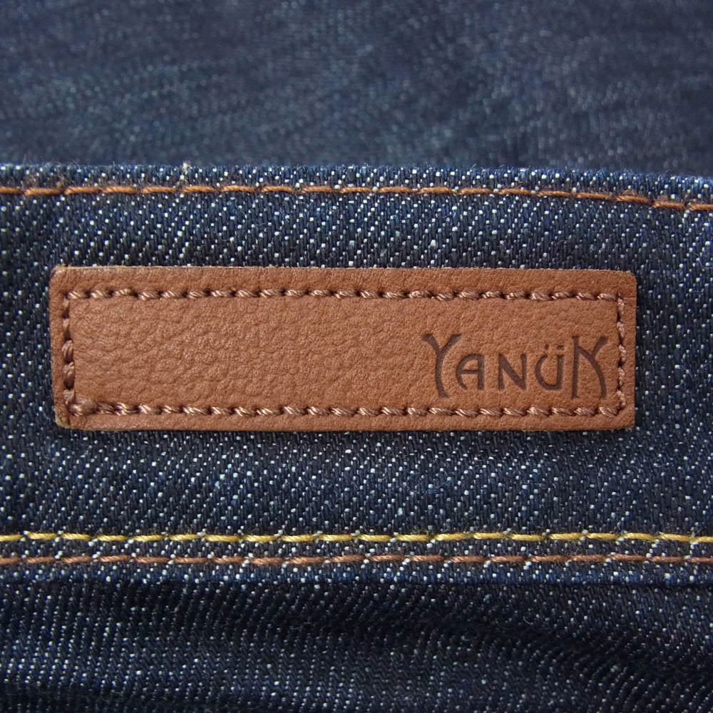 YANUK ヤヌーク 57191060 RUTH ルース スリム テーパード デニム パンツ インディゴブルー系 24【中古】