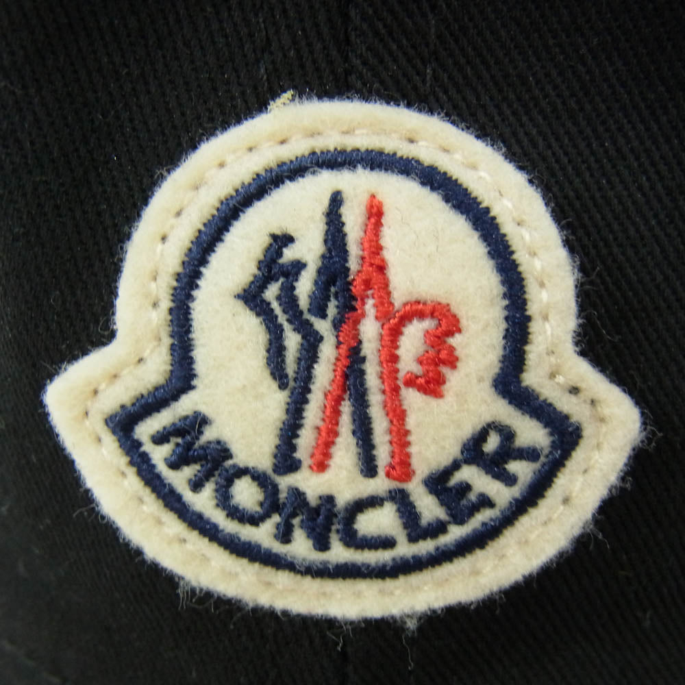 MONCLER モンクレール H10913B00015 ロゴ キャップ ワッペン キャップ ブラック系【中古】