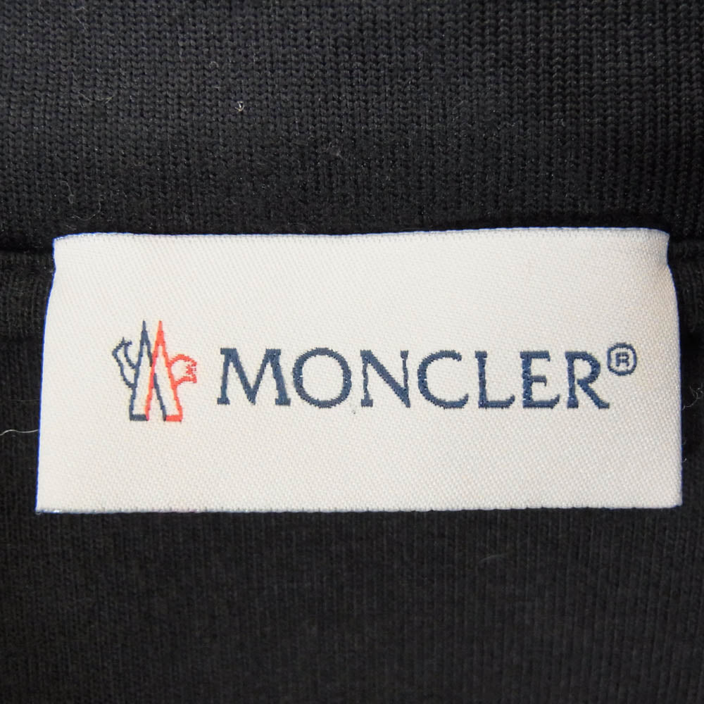 MONCLER モンクレール E20918426700 MAGLIA CARDIGAN ワッペン トラック ジャケット ブラック系 L【中古】