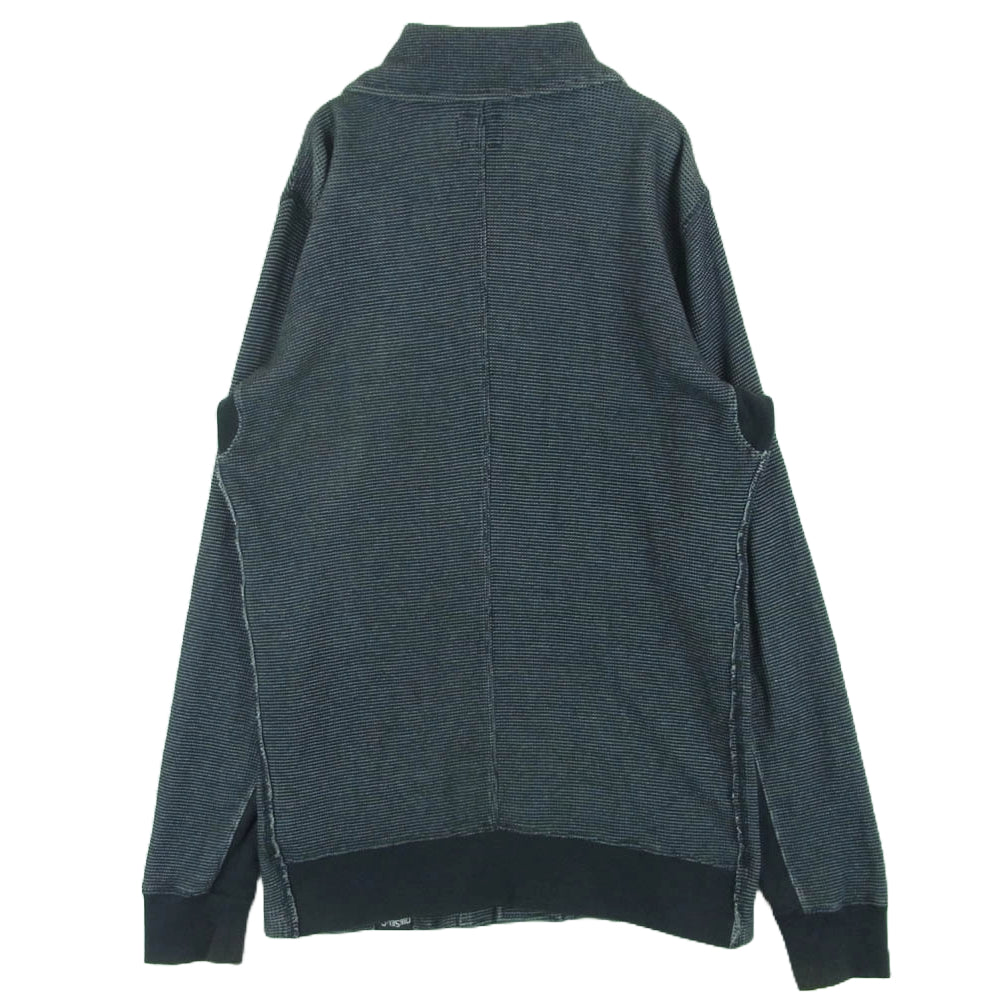 DIESEL ディーゼル ショールカラー コットン カーディガン 中国製 グレー系 L【中古】