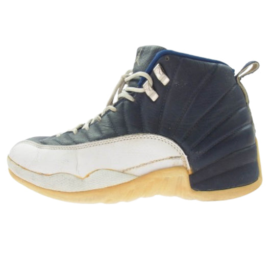 NIKE AIR JORDAN ナイキ ジョーダン 130690-411 AIR JORDAN 12 OBSIDIAN-WHITE-FRENCH BLUE エア ジョーダン 12 スニーカー ネイビー系 27cm【中古】
