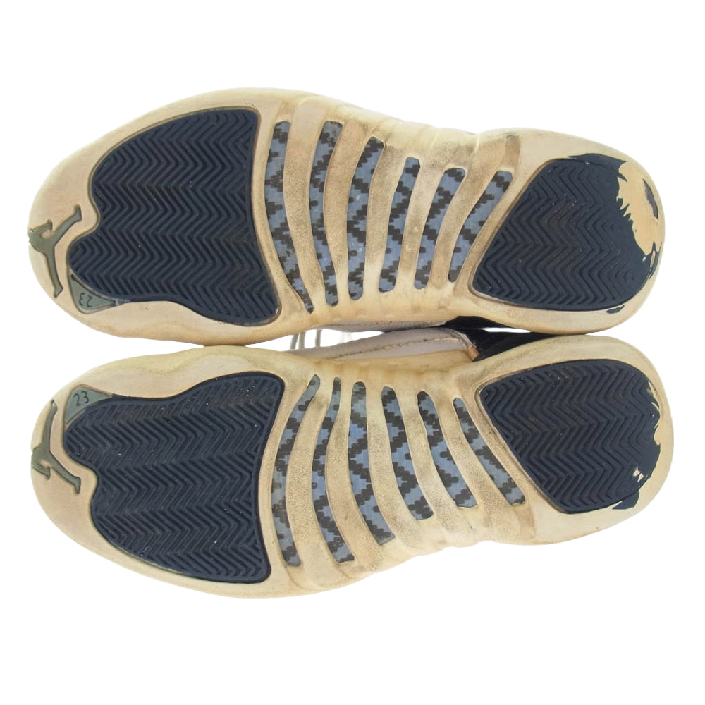 NIKE AIR JORDAN ナイキ ジョーダン 130690-411 AIR JORDAN 12 OBSIDIAN-WHITE-FRENCH BLUE エア ジョーダン 12 スニーカー ネイビー系 27cm【中古】