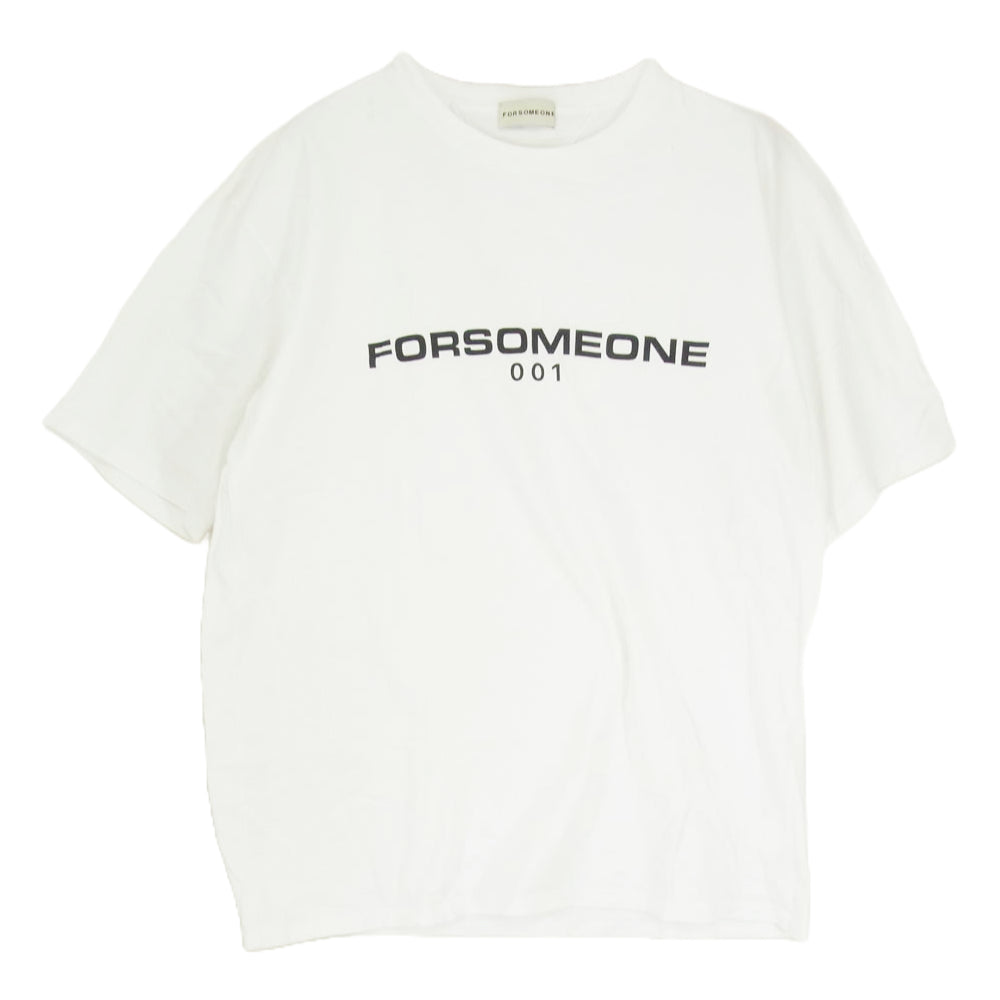 フォーサムワン 78000379 ロゴプリント 半袖 Tシャツ ホワイト系 50【中古】