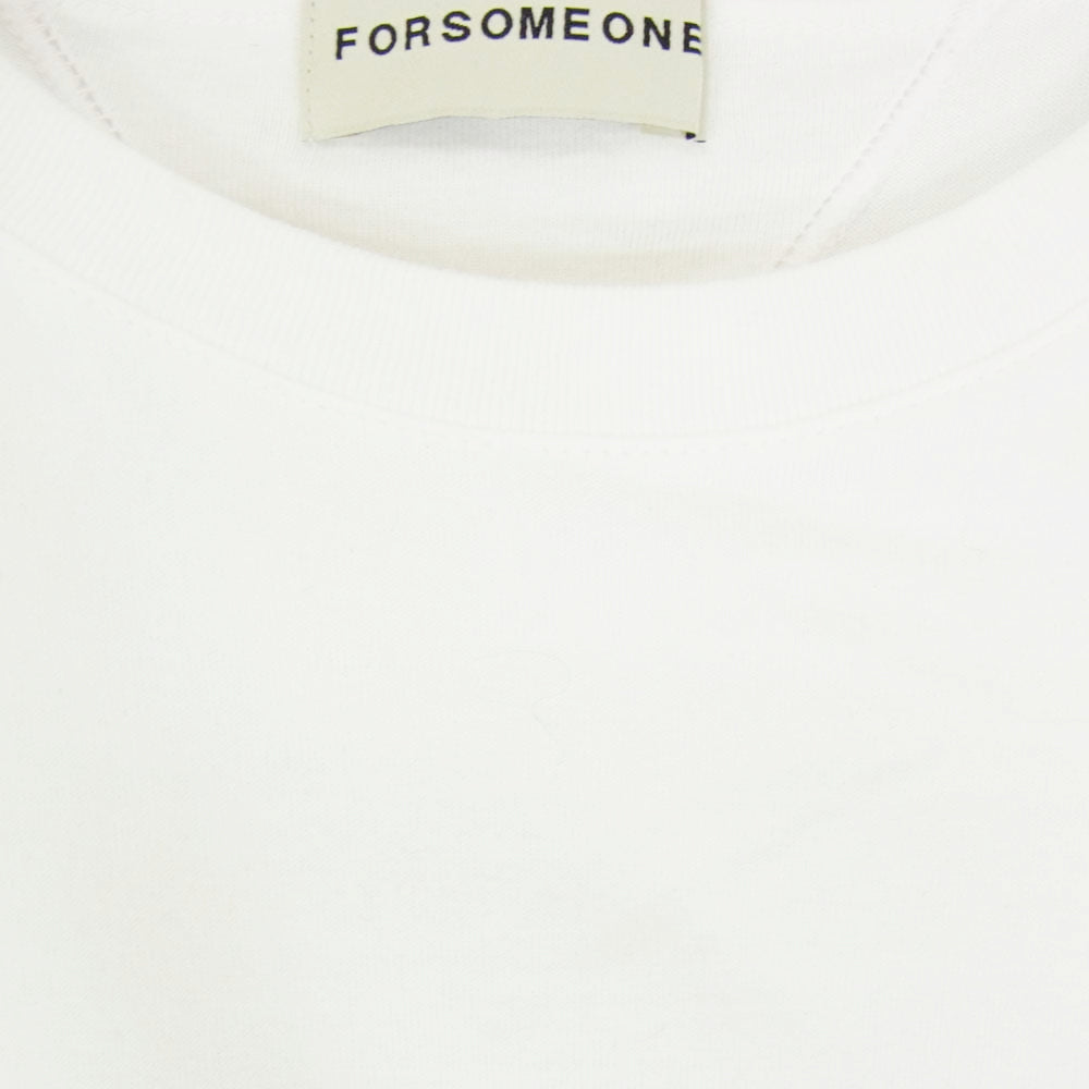 フォーサムワン 78000379 ロゴプリント 半袖 Tシャツ ホワイト系 50【中古】
