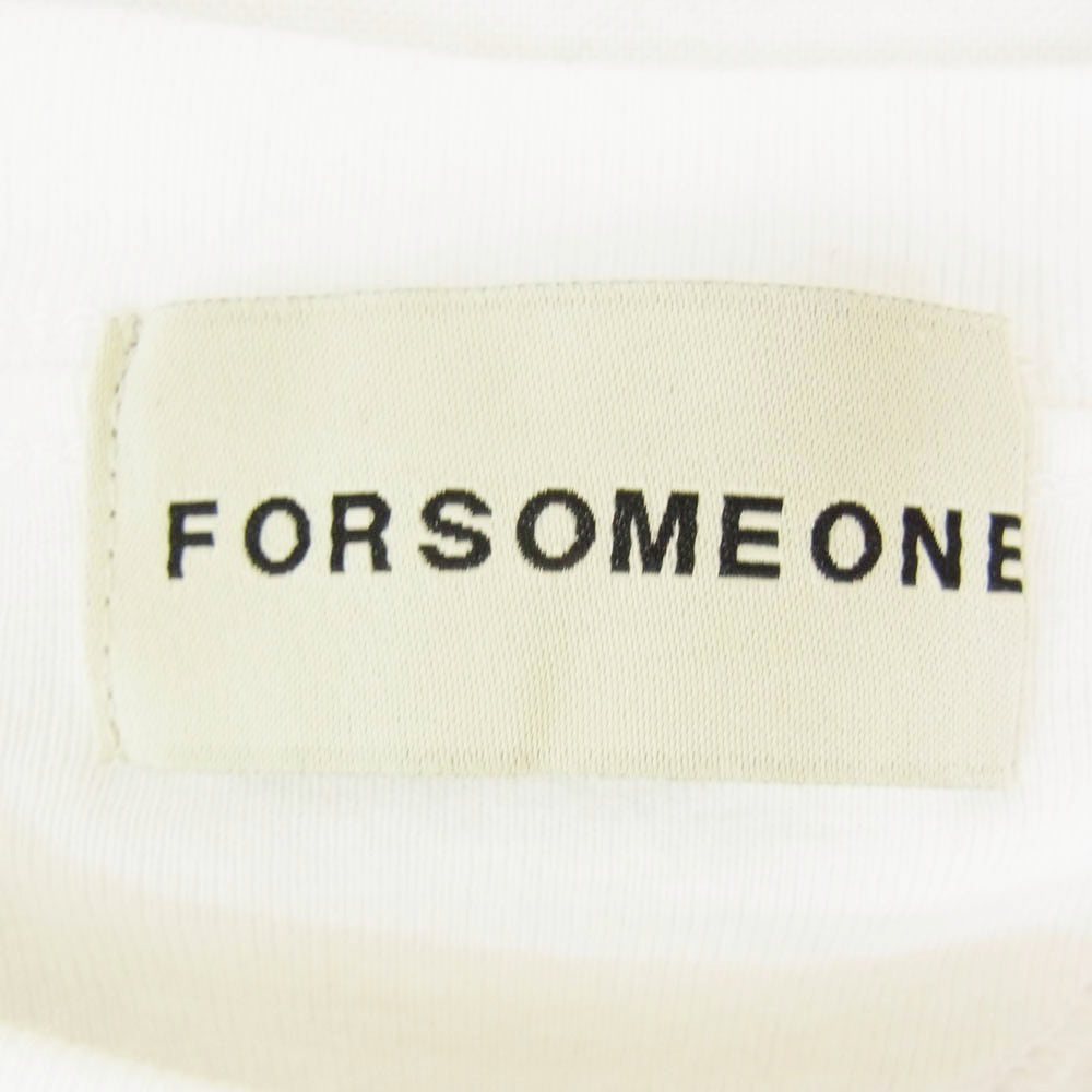 フォーサムワン 78000379 ロゴプリント 半袖 Tシャツ ホワイト系 50【中古】