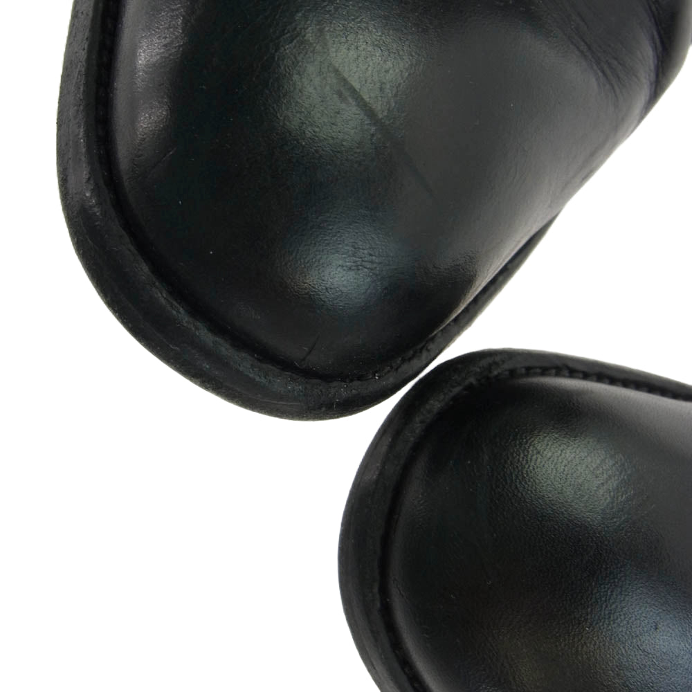 SAINT LAURENT サンローラン 592438 wyatt chelsea boots レザー サイドゴア チェルシー ブーツ ブラック系 43【中古】