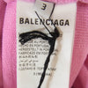 BALENCIAGA バレンシアガ 23SS 739024 TOVF3 ダスト加工 ユーズド加工 ラージフィット バックロゴ刺繍 プルオーバー フーディ パーカー ピンク系 3【極上美品】【中古】