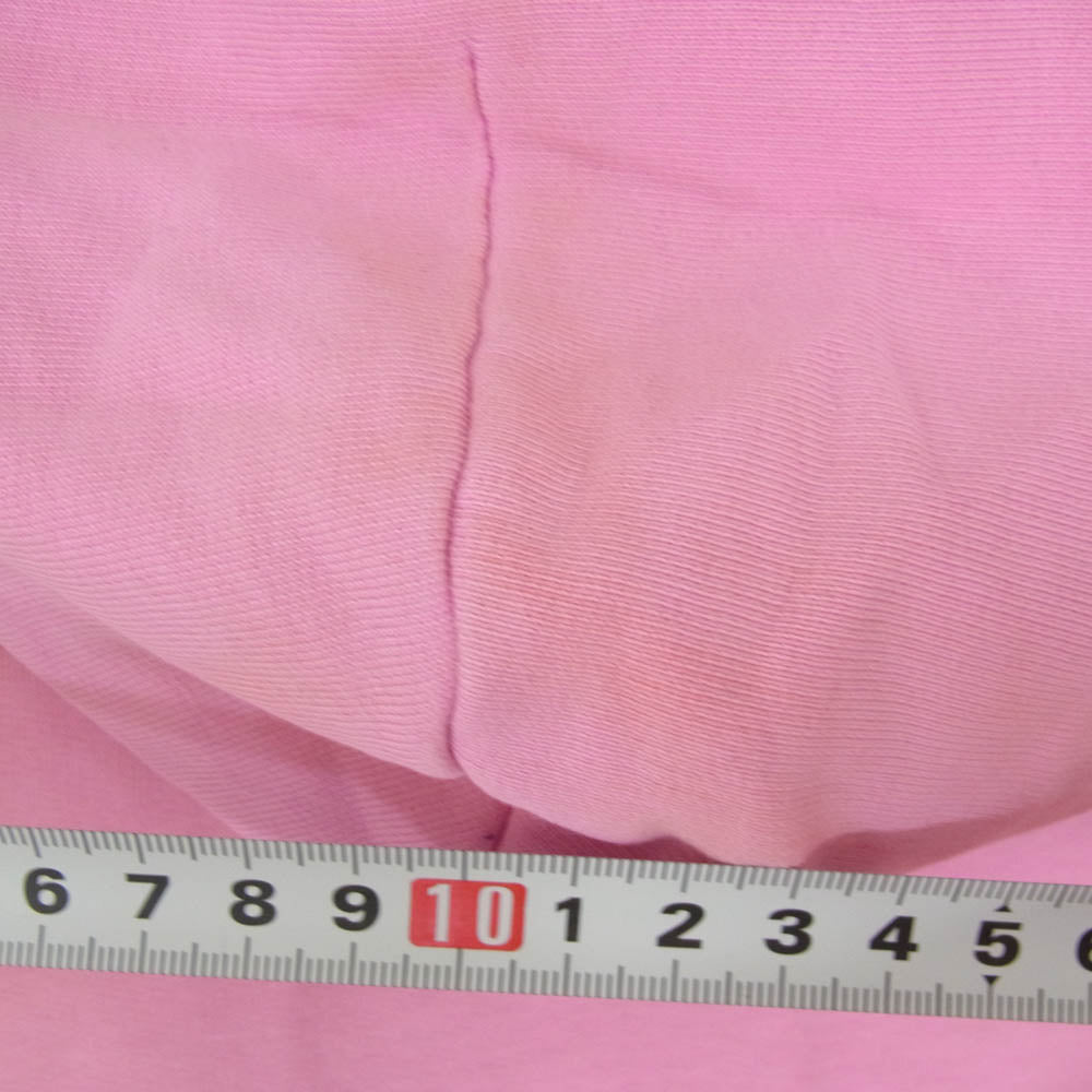 BALENCIAGA バレンシアガ 23SS 739024 TOVF3 ダスト加工 ユーズド加工 ラージフィット バックロゴ刺繍 プルオーバー フーディ パーカー ピンク系 3【極上美品】【中古】
