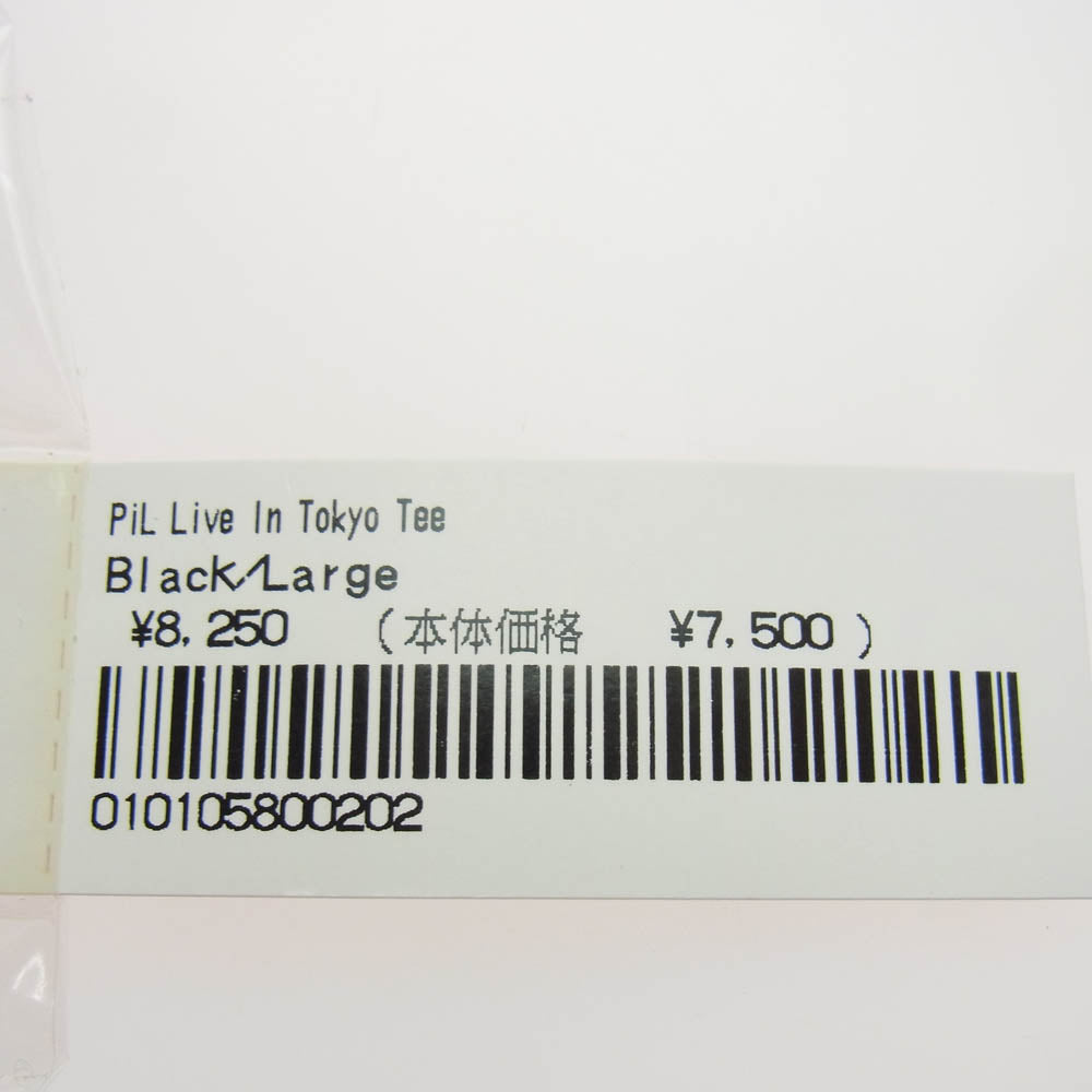 Supreme シュプリーム 22AW PiL Live In Tokyo Tee パブリック イメージ リミテッド フォトプリント 半袖 Tシャツ ブラック系 L【新古品】【未使用】【中古】