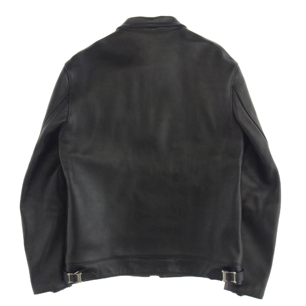 トリプルシックス LJM-17TF タイトフィット シングル ライダースジャケット ブラック系 38【中古】