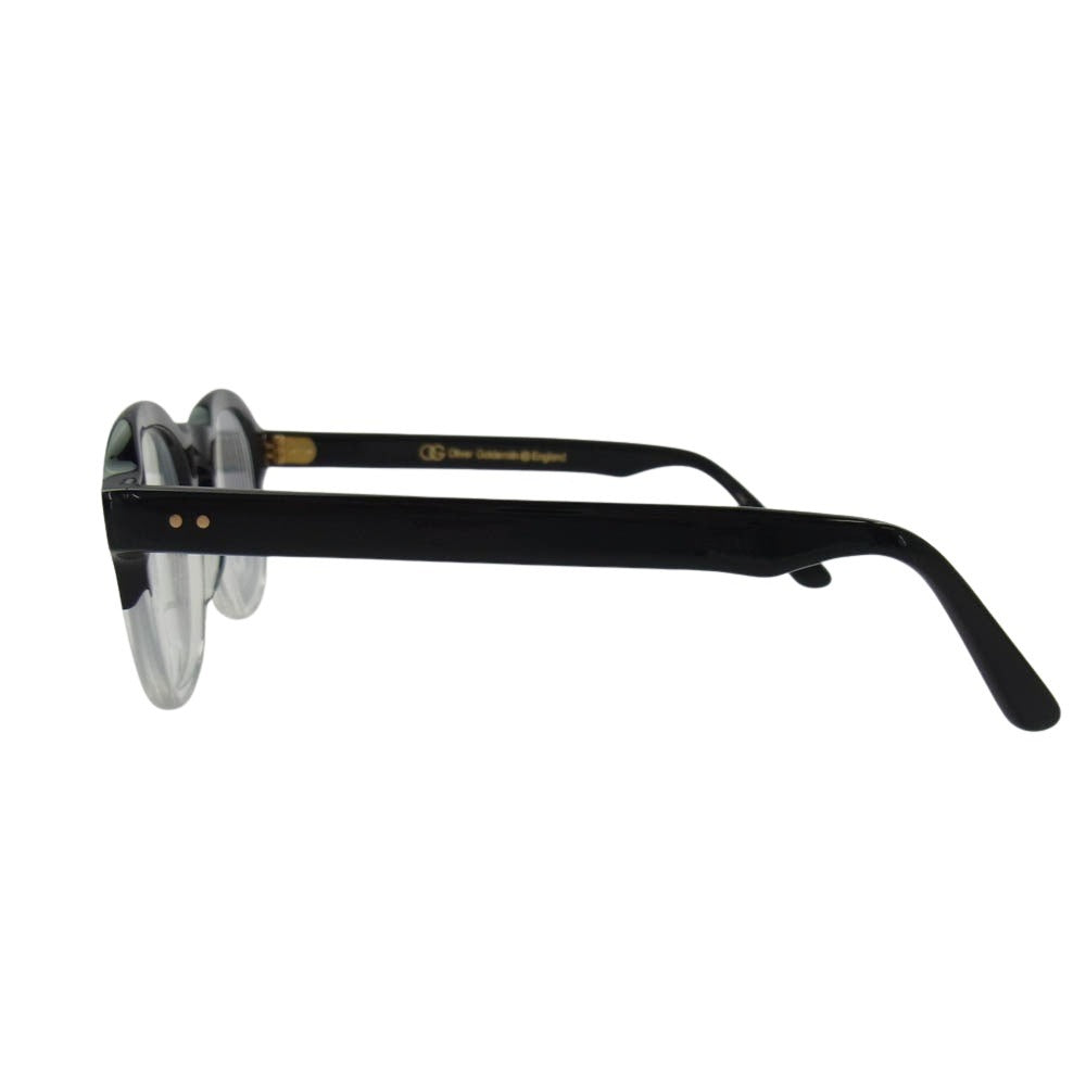 オリバーゴールドスミス 47023-145 ELSTREE エルストリー Black Float MADE IN JAPAN 度付き 眼鏡 メガネ ブラック系 クリア系 47□23-145【中古】
