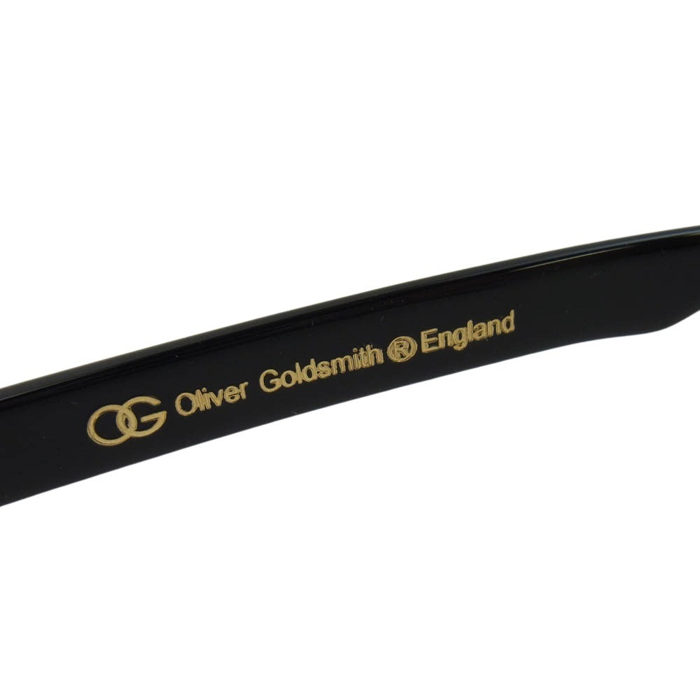 オリバーゴールドスミス 47023-145 ELSTREE エルストリー Black Float MADE IN JAPAN 度付き 眼鏡 メガネ ブラック系 クリア系 47□23-145【中古】